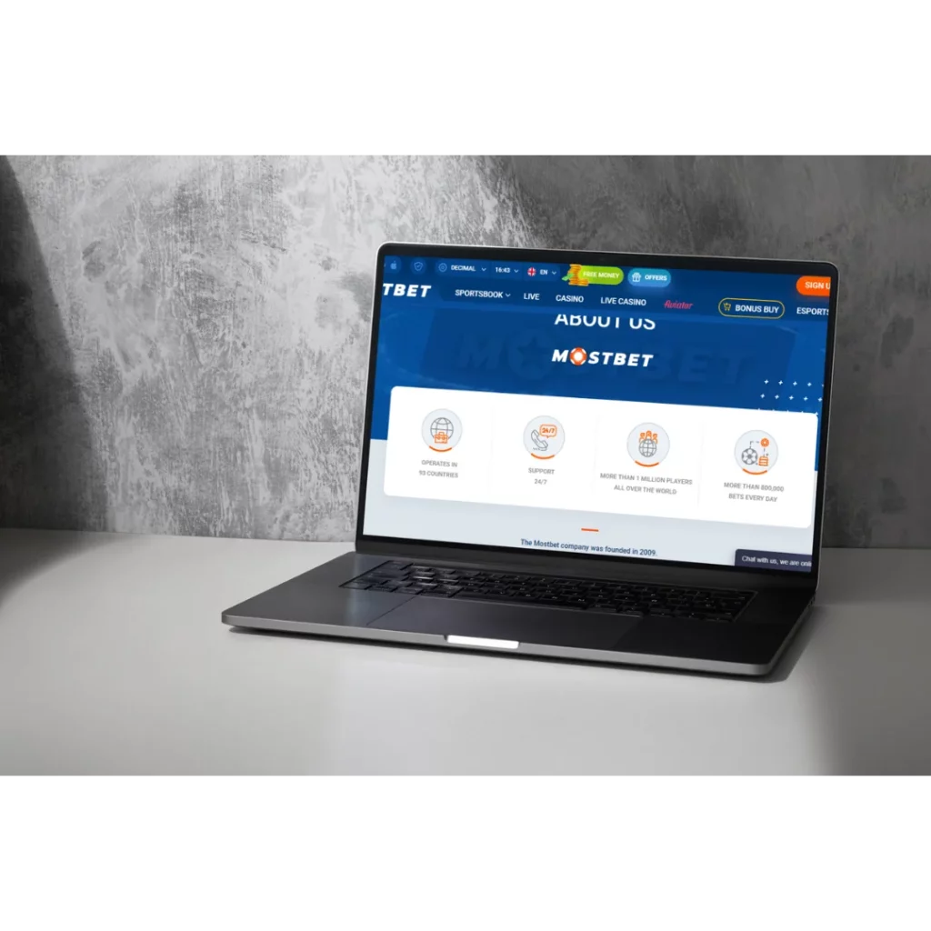 MostBet app felhasználói felület képernyőkép